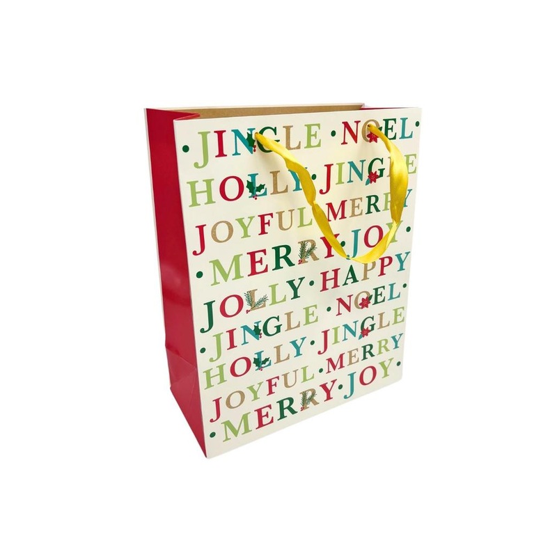 Large Gift Bag - Christmas Words