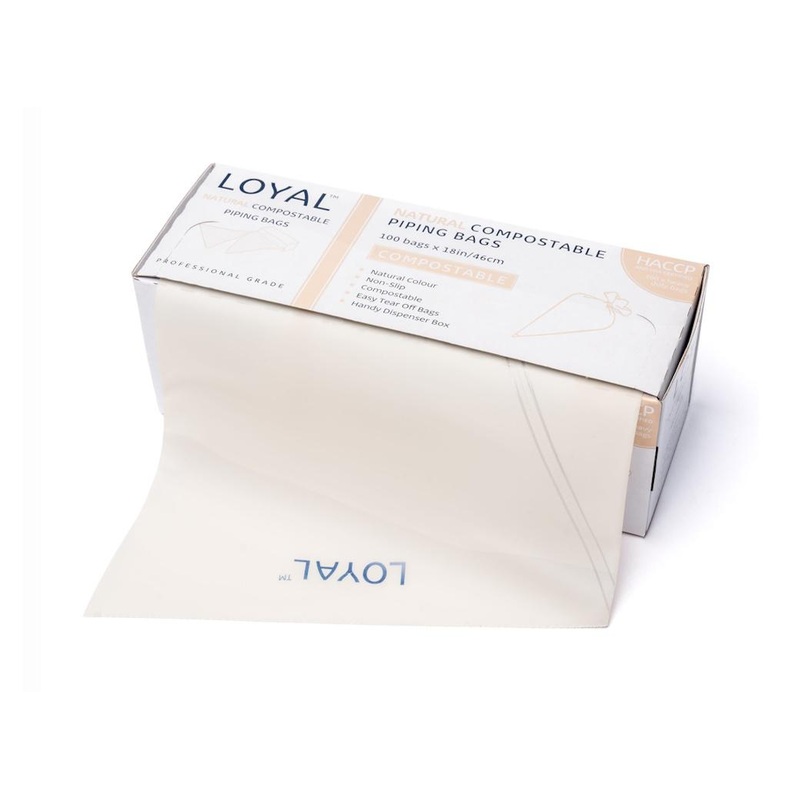 LOYAL Compostable Piping Bag Natural 100pk - 18"