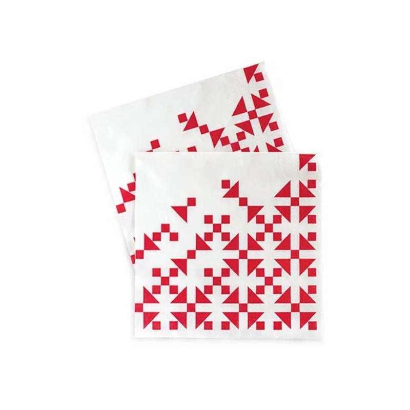 Paper Eskimo Lunch Napkins 20pk - Aztec Red