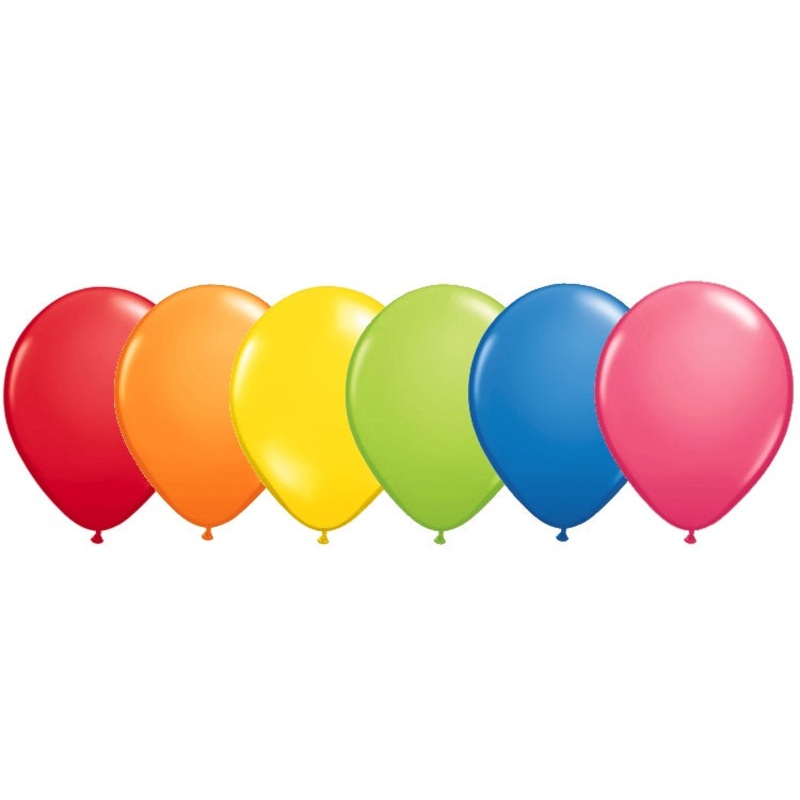 Rainbow Balloons - 12 Pk