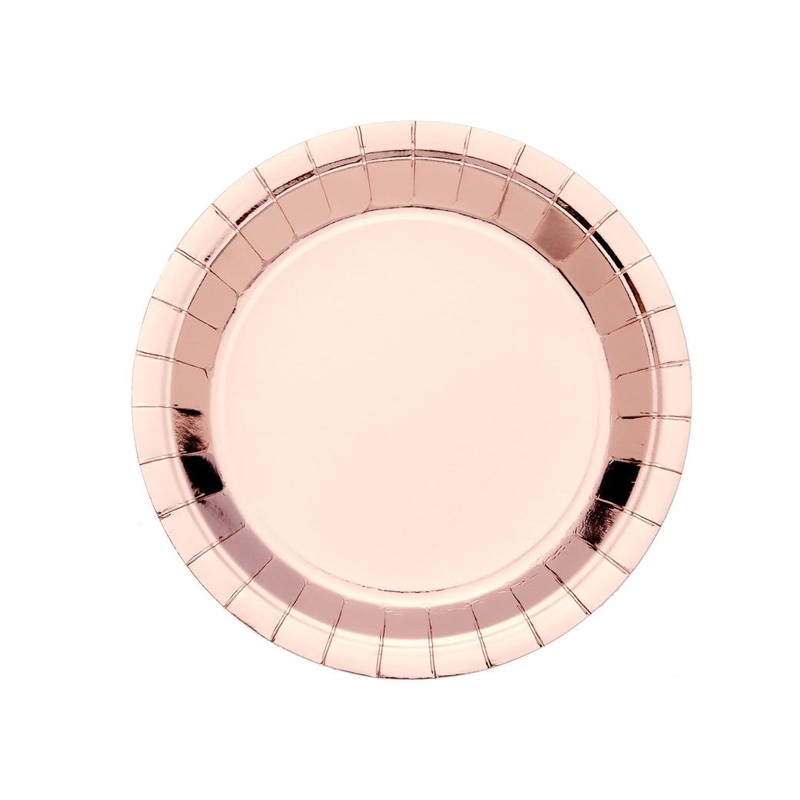 Rose Gold Dinner Plates 8pk