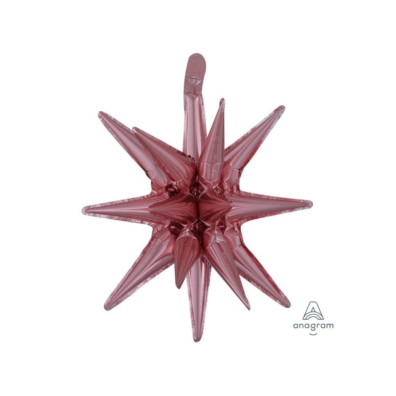 Small Magic Star SuperShape Foil Balloon - Rose Gold