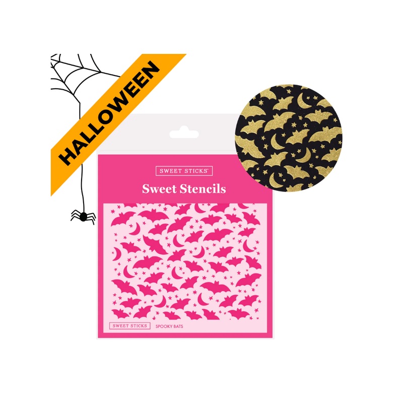 Sweet Sticks Stencil - Spooky Bats