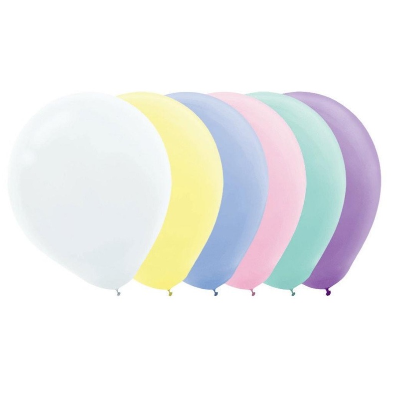 Value Balloons 15pk - Pastel Mix