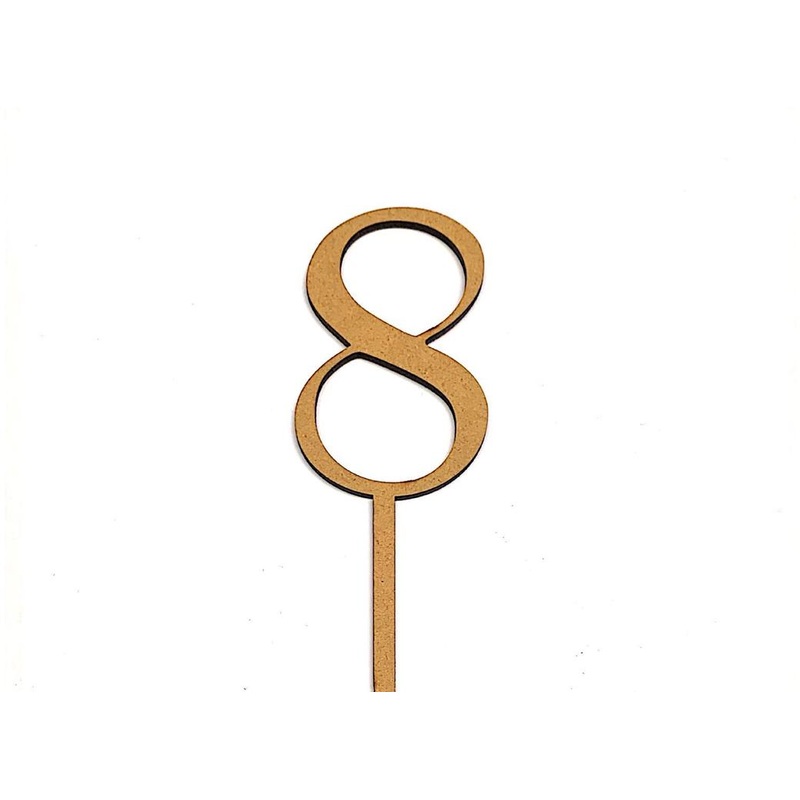 Wooden Number - 8