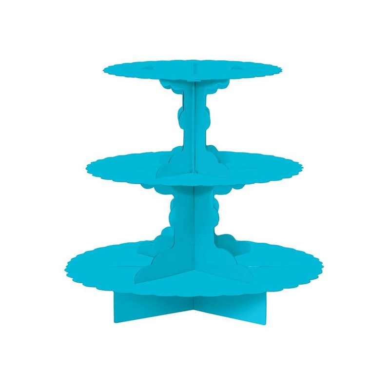 3 Tier Cupcake Stand - Blue
