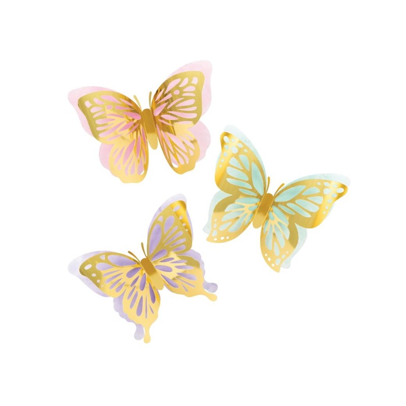 Butterfly Shimmer Wall Cutouts