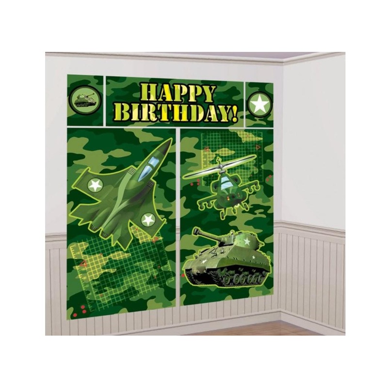 Camouflage Wall Decorating Kit