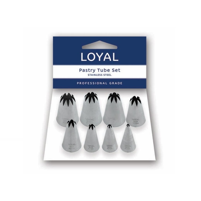 Loyal Closed Star Piping Tip Set 8pk