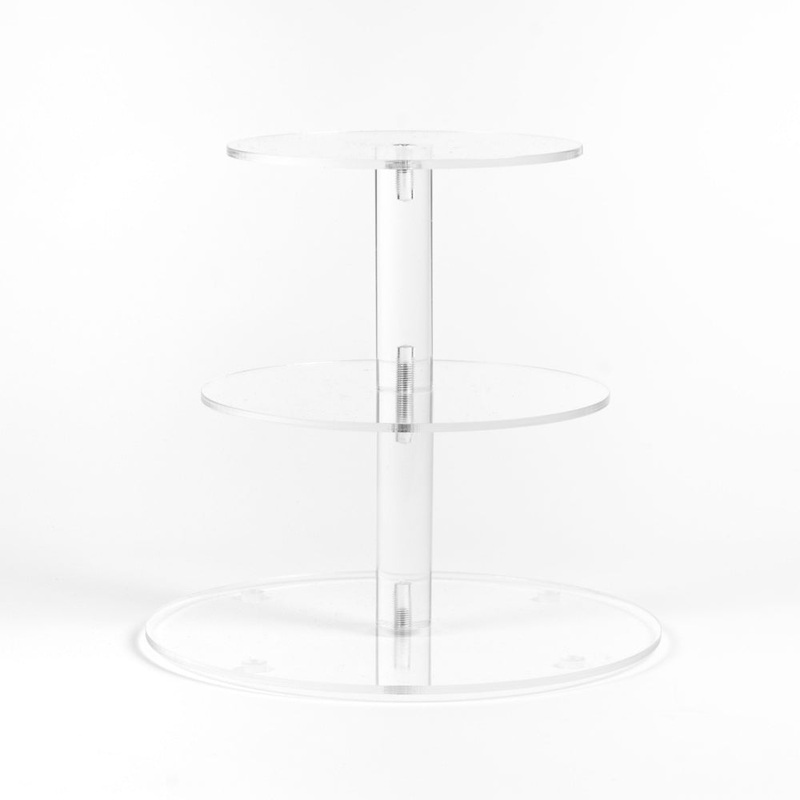 Loyal Round Acrylic Cake Stand - 3 Tier