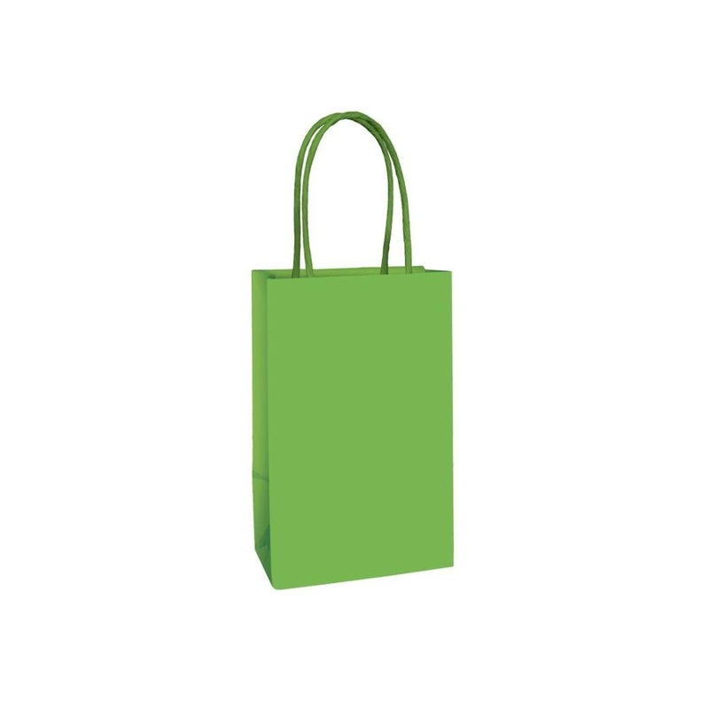 Paper Kraft Treat Bags 8pk - Kiwi Green