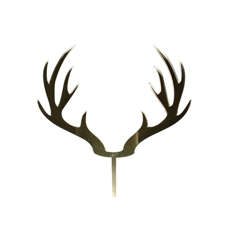 Red Deer Antlers - Gold