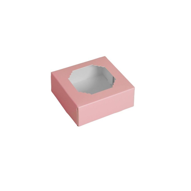 Scalloped Small Treat Box 5pk - Pink
