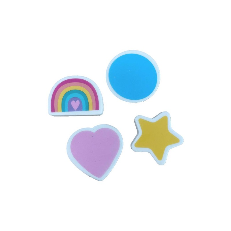 Shaped Erasers 4pk