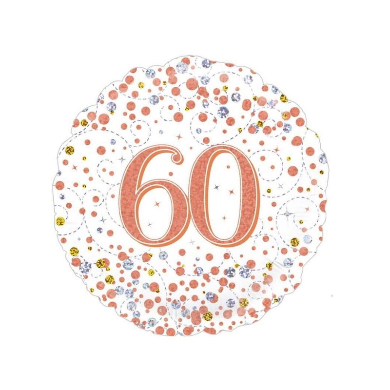 Sparkling Fizz 60th Foil Balloon