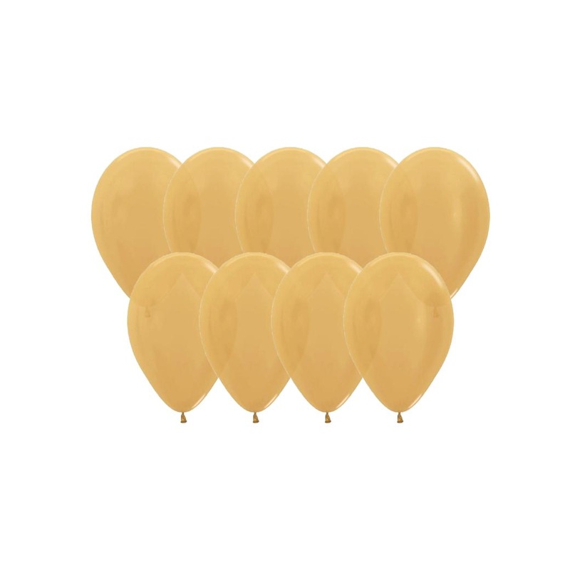 Value Mini Balloons 50PK - Gold