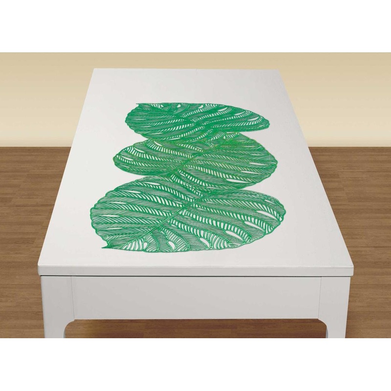 Banana Leaf Vinyl Table Runner