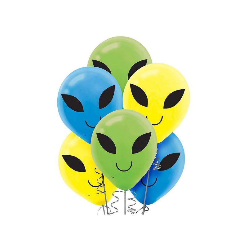 Blast Off Alien Balloons 15pk