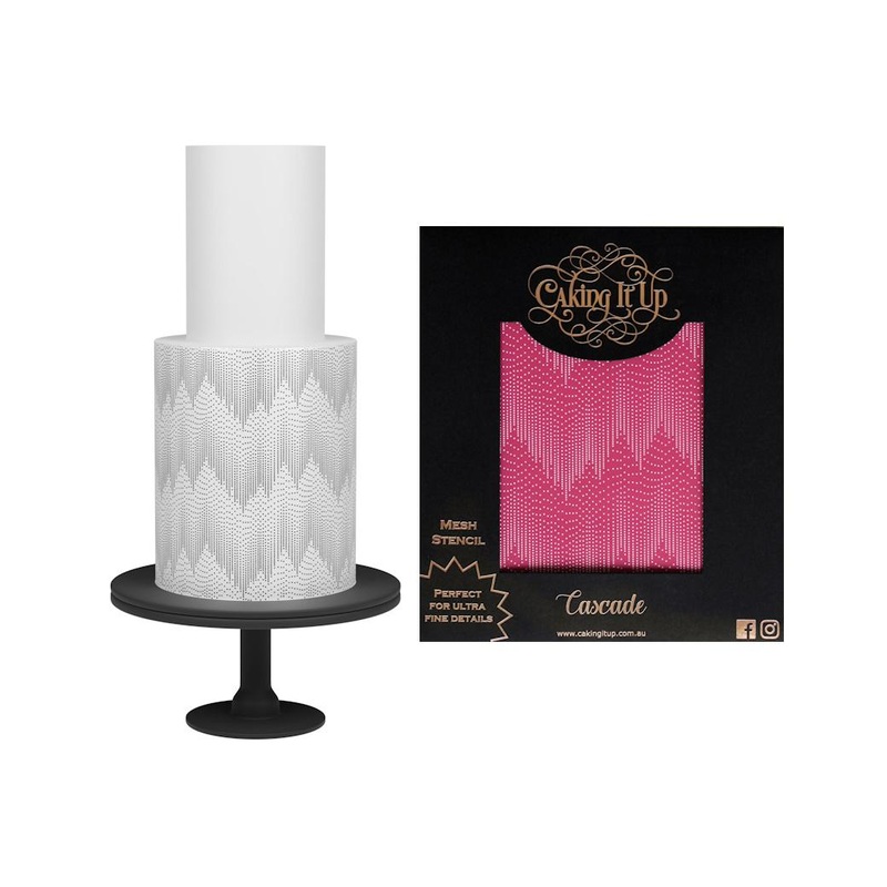 Caking It Up Mesh Stencil - Cascade