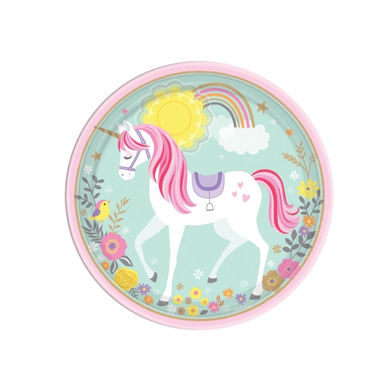 Magical Unicorn Dinner Plates 8pk