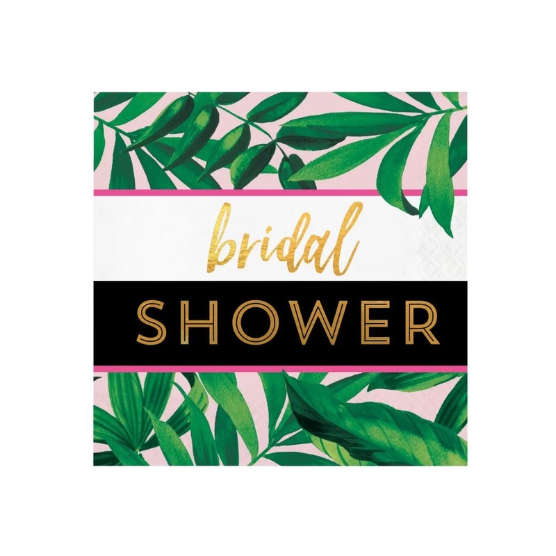 Pineapple Luxe Bridal Shower Napkins 16pk