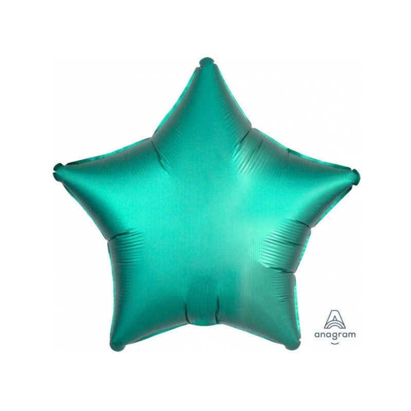 Star Shaped Foil Balloon - Satin Luxe Jade