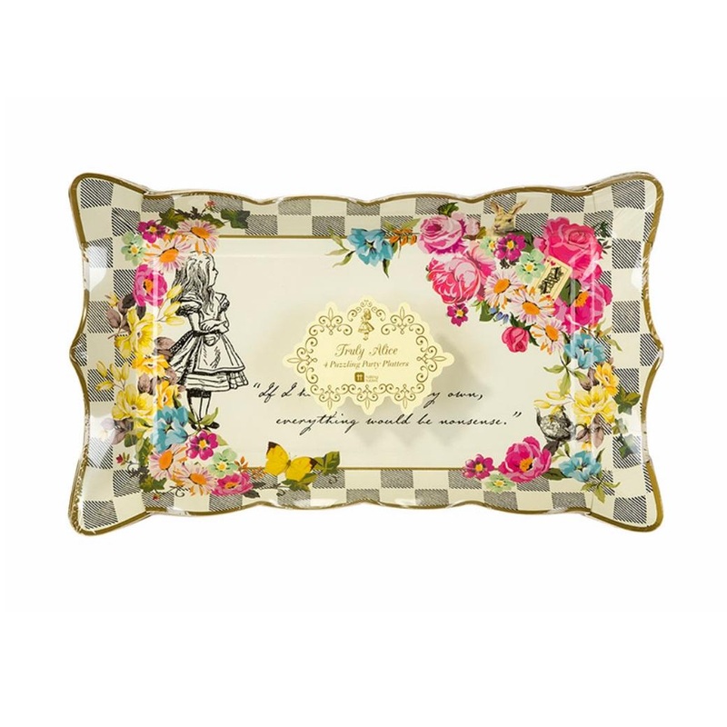 Truly Alice Platters 4pk