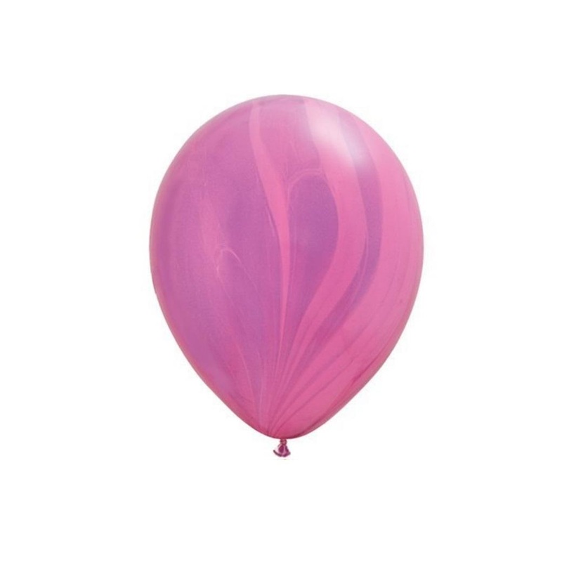 Marble Balloon - Pink & Violet
