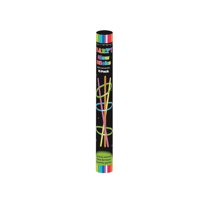 Party Glow Sticks Assorted 15pk