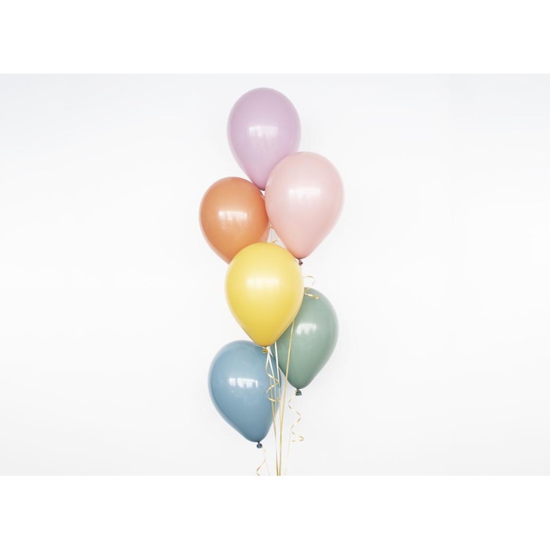 Plain Balloon Mix - Dusky Rainbow 6pk