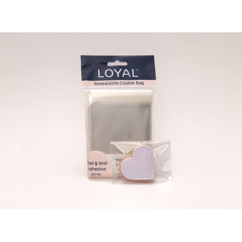 Resealable Cookie Bags 100pk - 90 x 90mm