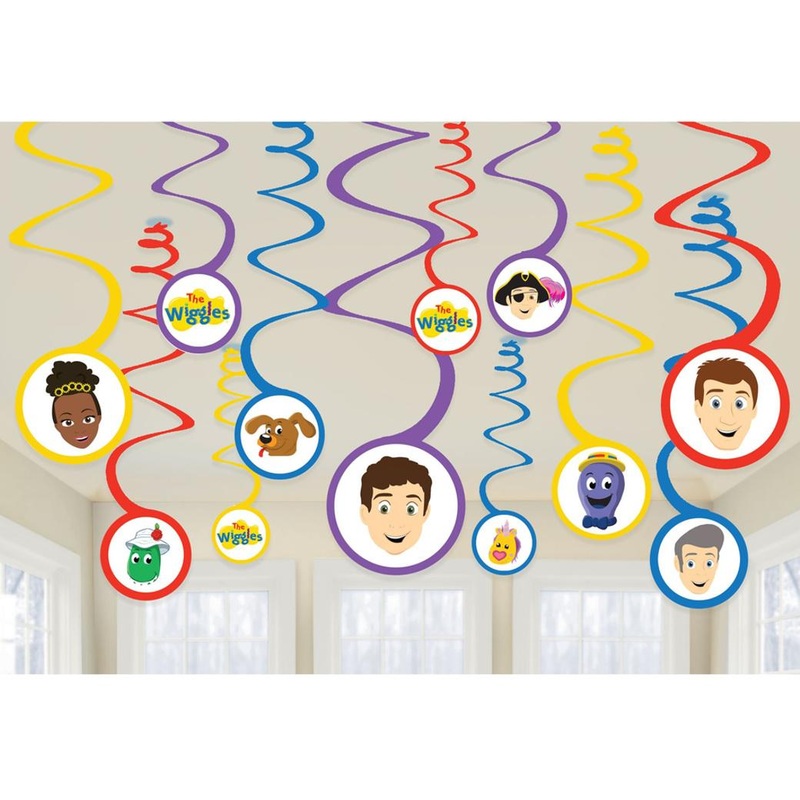 The Wiggles Hanging Spiral Decorations