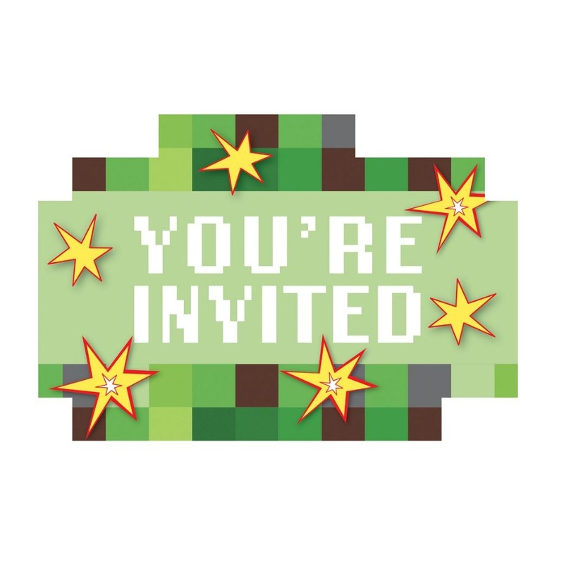 TNT Party Invitations 8pk