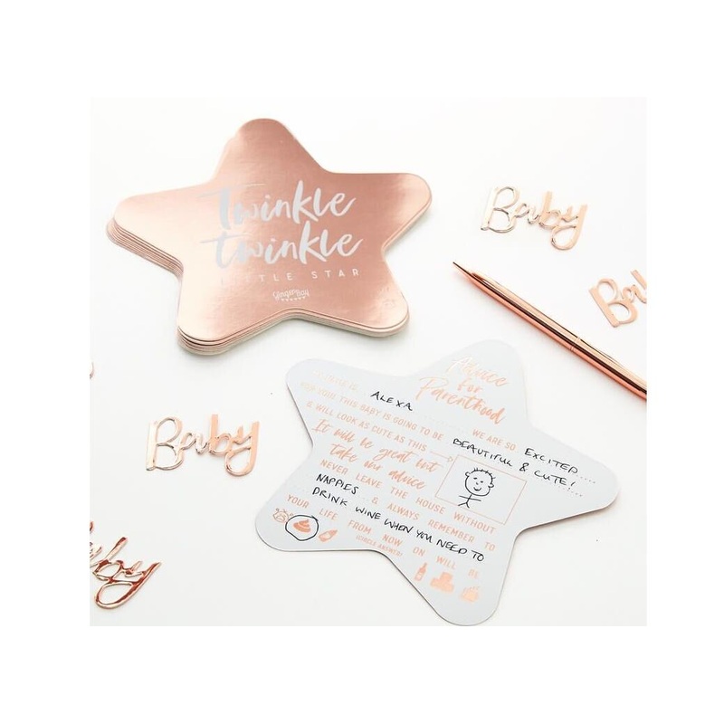 Twinkle Twinkle Baby Shower Advice Cards 10pk